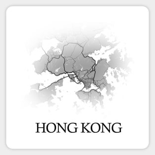 Hong Kong Map - Cartography Sticker